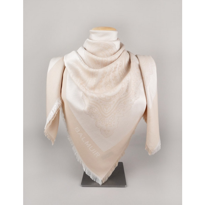 Capri scarf, 140x140cm, cream