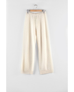 Bellecote cashmere trousers, XS-XL, ivory