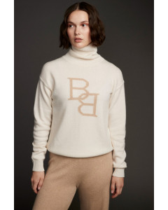 Manhattan BB cashmere sweater, ivory