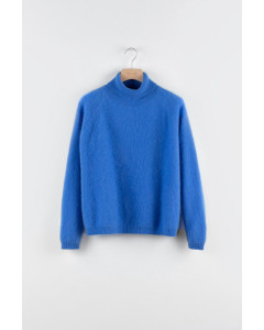 Savoie cashmere knit, S-XL, azure blue