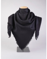 Capri scarf, 140x140cm, solid black