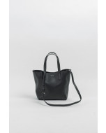 5th Avenue bag, natural grain leather, black