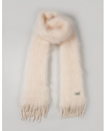 Aurora kid mohair scarf, 35x160 cm, full cream