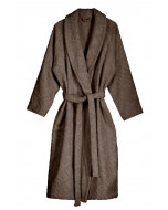 Balmuir logo bathrobe organic, S-L, mink