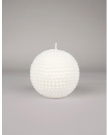Balzola ball candle, 10cm, pearl