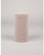 Balzola pilar candle, 9x15cm, dark taupe