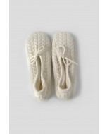 Bellecote cashmere slippers, several sizes, ivory