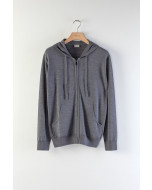 Eric-hoodie, antrasite grey melange