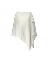 Lausanne cashmere poncho, ivory