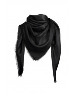 Bria scarf, 140x140cm, black monogram