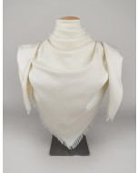 Cannes jacquard scarf, 140x140cm, vanilla