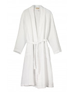 Capri waffle robe, S-XL, optical white
