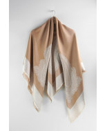 Light gold colour scarf made of the finest Italian silk and cotton.