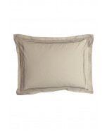 Caspian pillow case with double stitching, 50x60cm, taupe