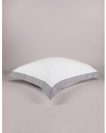 Castelle pillow case w/ trim, 50x60cm, frosty grey