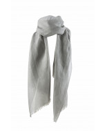 Balmuir Dawn scarf, pearl grey