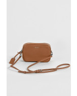 Elise camera bag, natural grain leather, tan