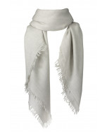 Frankie wool scarf, 140x140cm, light grey melange