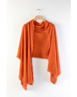 Helsinki scarf, 70x195cm, bitter orange