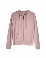 Lausanne cashmere hoodie, XS-XL, blush pink