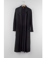 Manhattan cashmere coatigan, XS-XL, black