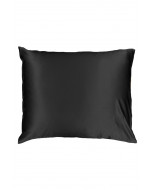 Marbel silk pillow case, 50x60cm, black