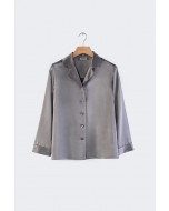 Marbel silk pyjama, S-XL, frosty grey