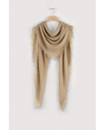 Marseille scarf, 140x140cm, golden sand