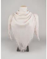 Marseille scarf, 140x140cm, light almond