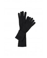 Olive cashmere gloves, one size, black