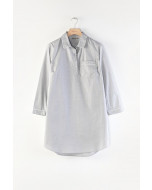 Sag Harbor night shirt, frosty grey