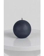 Balmuir velvet ball candle in a nark navy colour. 
