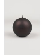Velvet ball candle, 10cm, ground coffee