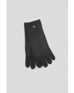 Zermatt cashmere gloves w BB tab, one size, black