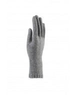 Zermatt cashmere gloves, one size, grey melange