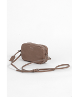 Elise camera bag, natural grain leather, taupe